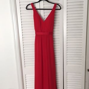 Red Vera Wang Bridesmaid Dress
